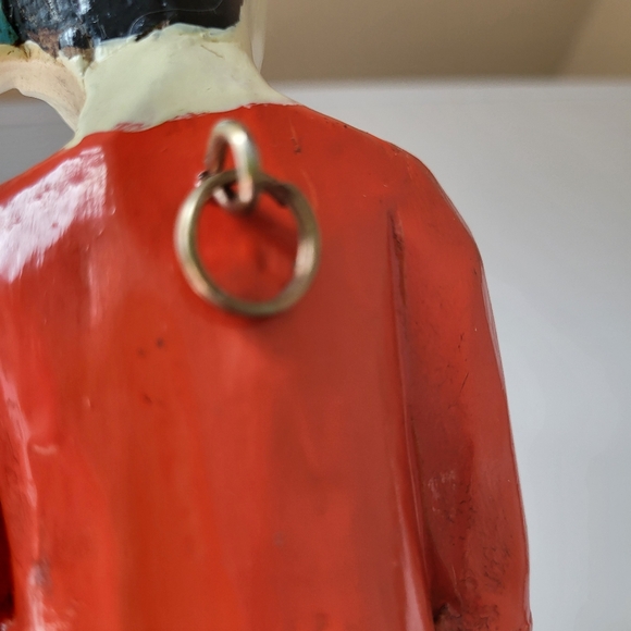 Vintage Carved Wooden Folkart Musician Figure Wall Hanging - Picture 14 of 16